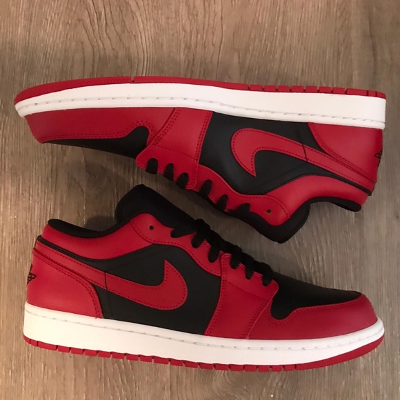 Air jordan 1 low reverse bred mens shoes - Picture 6 of 7